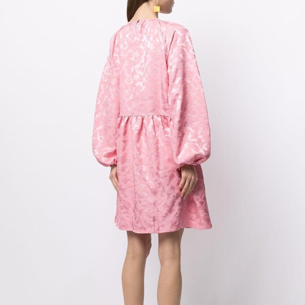 STINE GOYA Joy Kelly Dress Distortion Jacquard Pink - Picture 4 of 10